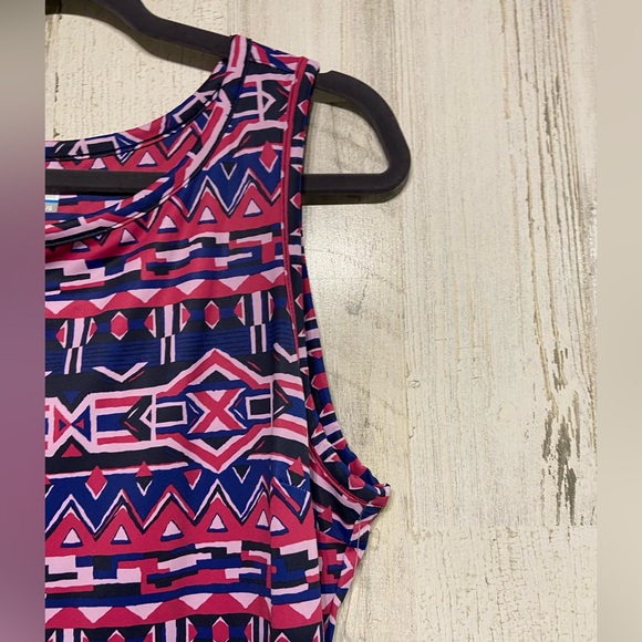 Columbia Purple Pink Chill River Printed Mini Dress Large - Picture 3 of 8